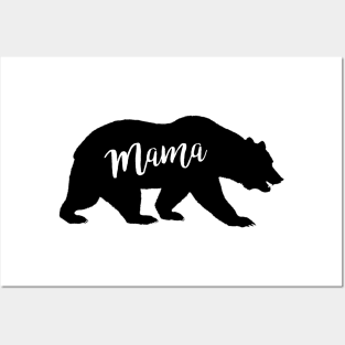 Mama Bear - print black Posters and Art